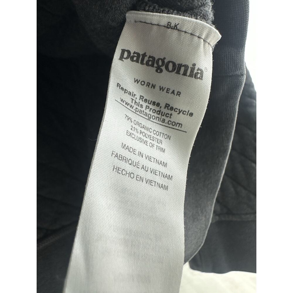 Patagonia Gray Quilted Knit Collared Organic Cotton Pullover Sweater Men's M - Picture 3 of 8